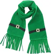 [Generic] Irish Themed Scarf Warm Scarf Decoration Costumes Winter Decor Warm Irish Theme Scarf St. Patrick's Day Clothing Accessories St. Patrick's Day Accessories Green Non-woven Fabric