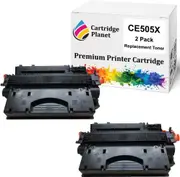 2 Pack Compatible Toner Cartridge Replacement for HP CE505X 05X (6,500 Pages) for HP Laserjet P2055 P2055d P2055dn P2055x