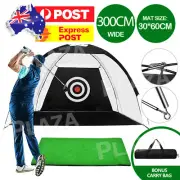 300CM Large Golf Practice Net Hitting Driving Netting Chipping Cage Training