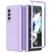Slim Thin Z Fold 3 Case with Hinge Coverage, Screen Protector, Matte Hard Sho...