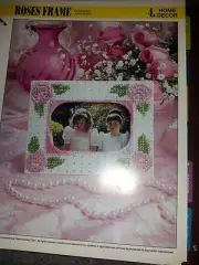 Plastic Canvas Roses Frame pattern