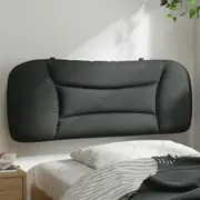Headboard Cushion Dark Grey 107 cm King Single Fabric vidaXL