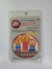 Columbia Minerva Crewel Christmas Ornament Kit Christmas Light 1979 (RARE)