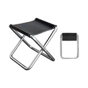 Outdoor Portable Folding Chair, Combat Readiness , Fishing Stool, Travel Camping Horse, Strong And Light Line Up Black L