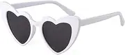 [Laurinny] Heart Sunglasses for Women Trendy Cat Eye Heart Shaped Sunglasses Cute Love Glasses UV Protection