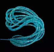 Natural Ethiopian Blue Opal Faceted Rondelle Beads Opal Beads 3-5 Mm 16"Strand