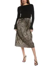 AllSaints Hera Leppo 2-in-1 Midi Dress