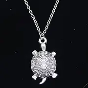 [ZOJK] Necklace 34X28Mm Turtle Sea Turtle Pendants Short Long Women Men Colar Choker Jewelry Gift