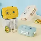 Capacity Lunch Container Kids Bento Box Microwave-safe Astronaut for Students