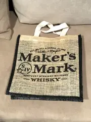 Maker's Mark Bourbon Whiskey Bottle Cloth Bag Tote