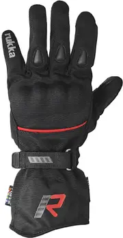 Rukka Virve 2.0 GTX Ladies Motorcycle Gloves, black-red, Size S M for Women Black Red