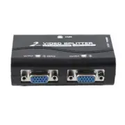 to 2 Split Screen with USB cable Adapter VGA Splitter Video Splitter Duplicator