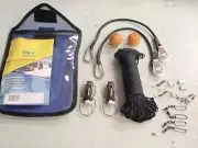 OUTRIGGER PREMIUM RIGGING KIT TACO 236 RK0001PB BLACK 100FT FISHING TROLLING