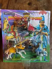 Britains Knights Of The Sword 3 Knights & 3 Horses 1996 MIB