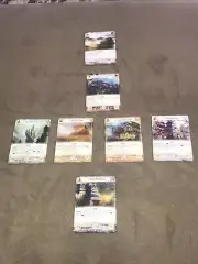 Legend of the Five Rings Game Spare Extra Parts - 7 Stronghold Cards