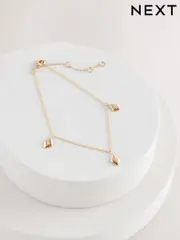 Gold Plated Sterling Silver Charm Bracelet (AK0089) | $53
