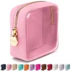 Clear Cosmetic Bag Makeup Case, Clear Zipper Make Up Pouch and Mini Flamingo