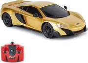 CMJ RC Cars McLaren 675LT Officially Licensed Remote Control Car 1:24 Scale Working Lights 2.4Ghz Gold