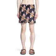[GUCCI] Pantaloncini da bagno in popeline tecnico con stampa floreale Black