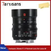 7artisans 35mm F1.4 Full Frame Portrait Lens for Leica M Mount M6 M-P Camera