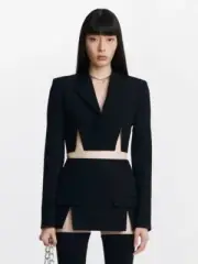 DION LEE SPLIT HEM SKIRT SIZE: 14 XL $850.00