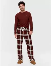 peter alexander Men's Choc Bamboo Flannelette Pj Set RRP$159.90