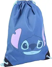 CERDÁ LIFE'S LITTLE MOMENTS Stitch Children's String School Bag Backpack, Official Disney License, Unisex Kids Sack, Blue, Small
