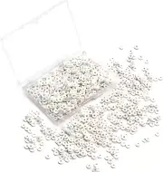 1000Pcs Heishi Beads White Polymer Clay Beads for Jewelry Making Bracelets Neckl