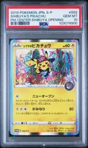 PSA 10 Shibuya's Pikachu 002/S-P Promo