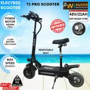 4000W Electric Scooter Foldable E-Scooter 10" Off Road Brushless Motor T1Pro