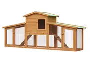 Rabbit Hutch Indoor Outdoor Rabbit House Guinea Pig Cage Pet House for Small Animals