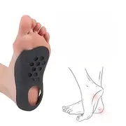 Plantar Fasciitis Gel Insoles with Instant Cushion for Posture Correction Shock Absorbing Orthopedic Work Boot Insoles for Flat Feet High Arch Heel Pain Relie