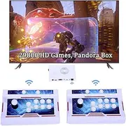 Hedlaoy 29800 Games Wireless Bluetooth Pandora Box Arcade Game Console,3D Video Game Machine for Home,1280x720 Full HD Output,Search/Save/Hide/Pause Games,Support 1-4 Players