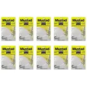 10x Mustad Penetrator Snapper 2 Hook Rig X 3 Chemically Sharpened Rigs