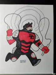 Daredevil Black Armor Sketch