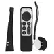 [3玉山網] SIKAI Apple TV 4K 可裝AirTag防滑紋理遙控器保護套1入 適 Siri Remote 2代 矽膠套含手繩_PP6
