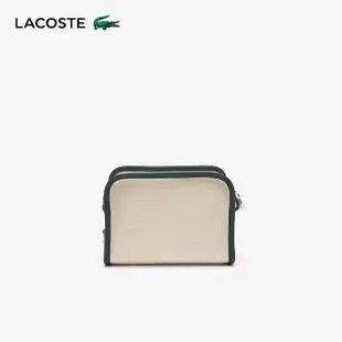 【LACOSTE】包款-網球風帆布小包(白色)