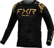 FXR Helium 2025 Motocross Jersey, black-gold, Size M for Men Black Gold