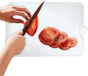 Cutting Mats for Kitchen | Non-Slip Chopping Board with Hole | Chopping Block for Meat Fruits Vegetable Bread, Kitchen Tool for Home Restaurant