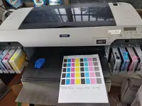 在飛比找Yahoo!奇摩拍賣優惠-epson pro 4000 A2 噴墨印表機 含副廠墨水解