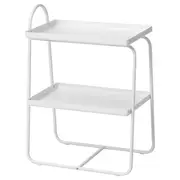 HATTÅSEN bedside table/shelf unit, white