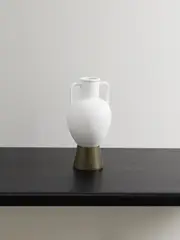 [L'Objet] L'Objet - Amphora Gold-tone And Porcelain Incense Holder - White - One size One size White