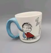 Hallmark Peanuts® Ceramic 17oz Coffee Mug "Linus Blue Blanket 3D Handle Snoopy