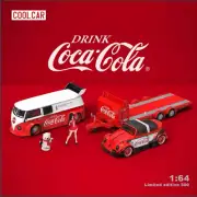 COOL.CAR 1/64 Coca Cola T1 Pickup Solid Volkswagen VW Truck red Coke CC643905