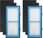 2HEPA Filters+4 Carbon Booster Filters for Holmes AER1 Type Total Air Filter Rep
