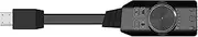 7.1 Channel USB 2.0 Audio Sound Card Adapter, 3.5mm AUX Microphone Jack for PC Laptop Desktop Gaming Headset Earphone