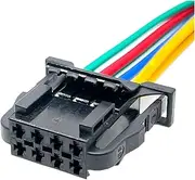 CCWUTQF 8Pin 3B0972724 Auto 1.5MM Series Electronic Connector Wire Harness Sockets Audio Anti-Theft Switch Car Lights Plug 3B0 972 724(3B0 972 724,1 Pc)