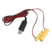USB to 1.5V LR6 AA+LR3 AAA Battery Eliminators Battery Power Cable