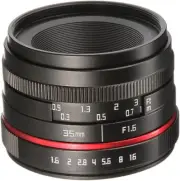 35Mm F/1.6 Manual Focus Lens Prime Fixed for Canon EF-M EOS M M2 M3 M5 M10 M50 M