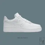 NIKE AIR FORCE 1 07 女鞋 經典款 AF1 皮革 全白 DD8959-100【INSANE-21】